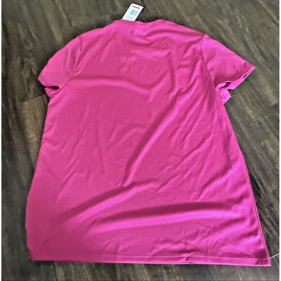 Reebok Women's Active Identity Performance Logo Tech T-Shirt Workout Top Pink XS - Picture 3 of 3